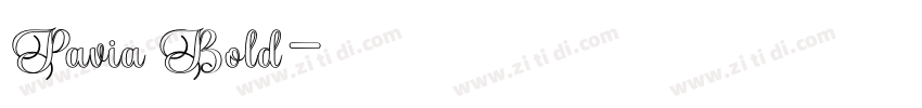 Pavia Bold字体转换